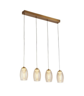 Cyclone pendant light Mild steel, glass, acrylic Bronze