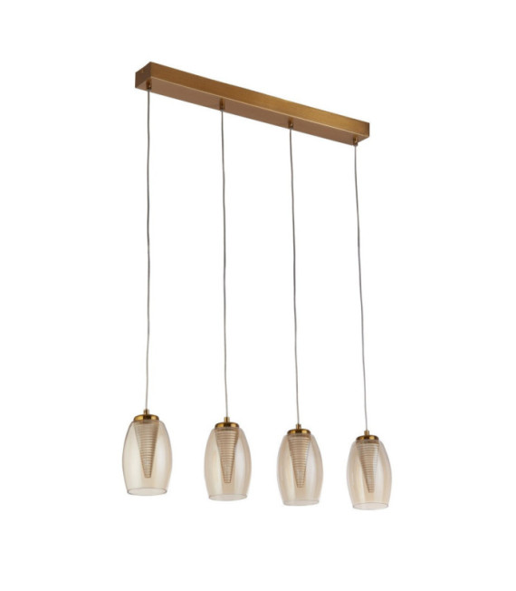 Suspension Cyclone Acier doux,verre,acrylique Bronze