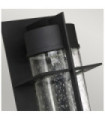 Applique murale extérieur Quoizel Aluminium,verre grainé transparent Terre noire