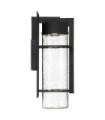 Applique murale extérieur Quoizel Aluminium,verre grainé transparent Terre noire
