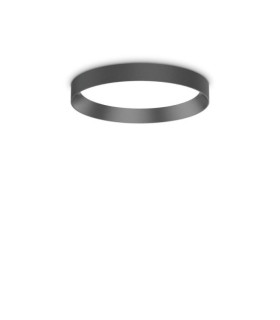 FLY LED ceiling light Metal, plastic, aluminum Matt black