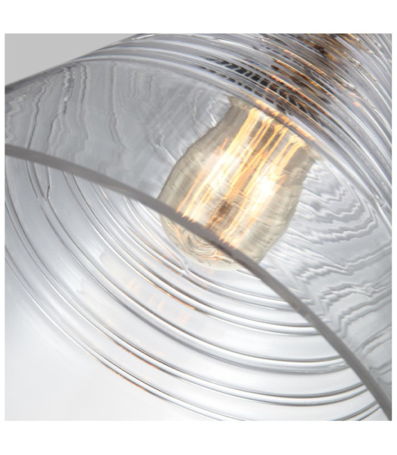 Feiss pendant light Aluminium, Steel, Glass Burnished brass