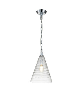 Lampada a sospensione Feiss Alluminio, Acciaio, Vetro Cromo lucido