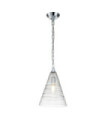 Feiss pendant light Aluminium, Steel, Glass Polished chrome