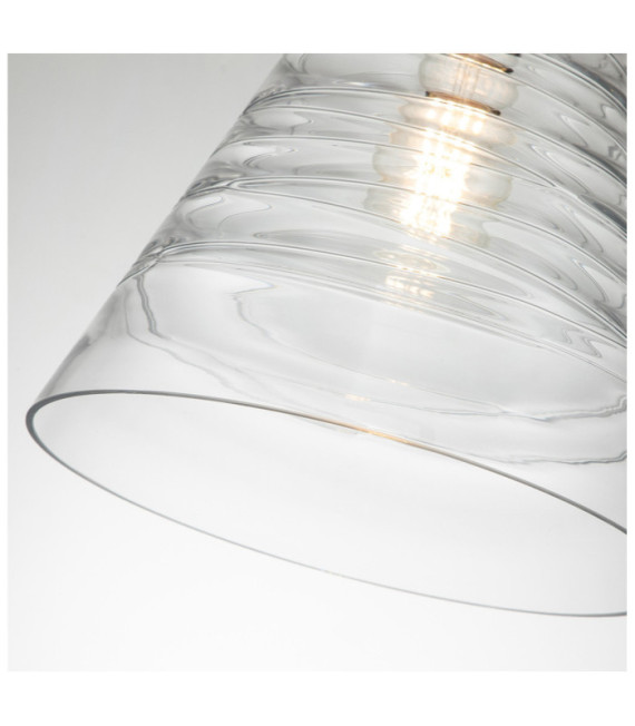 Feiss pendant light Aluminium, Steel, Glass Polished chrome