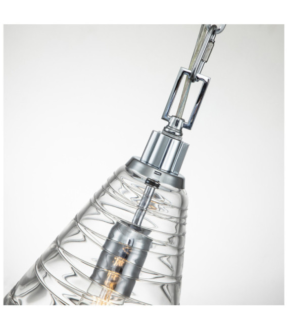 Suspension Feiss Aluminium,Acier,Verre Chrome poli