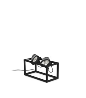 Tragbare Stehleuchte AUDIO Metall Schwarz