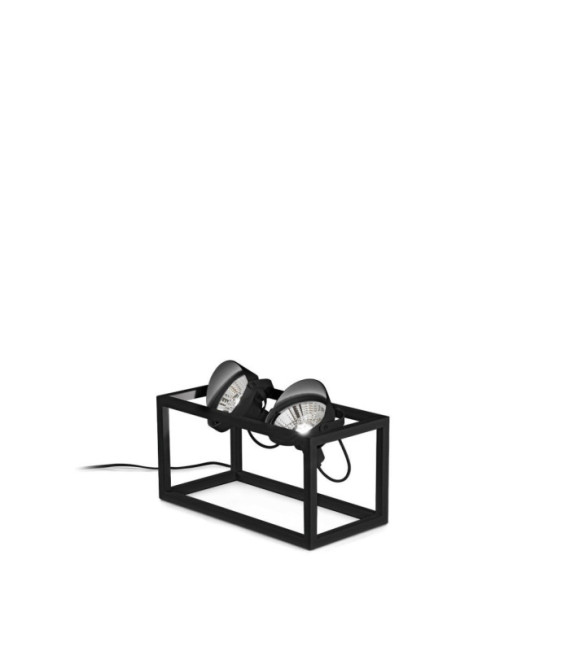 Portable floor lamp AUDIO Metal Black