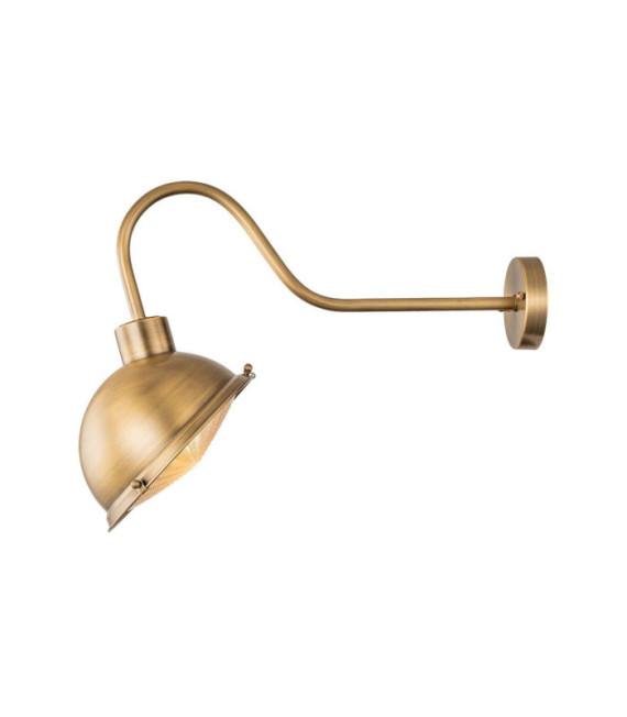 Außenstrahler Chiswick Brass, transparentes Prismenglas Antique Brass