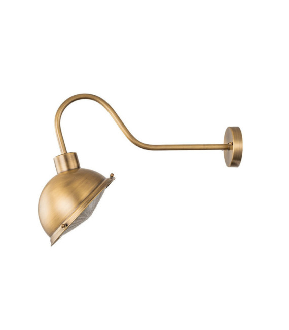 Außenstrahler Chiswick Brass, transparentes Prismenglas Antique Brass