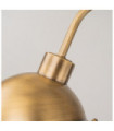 Outdoor spotlight Chiswick Brass, transparent prismatic glass Antique Brass