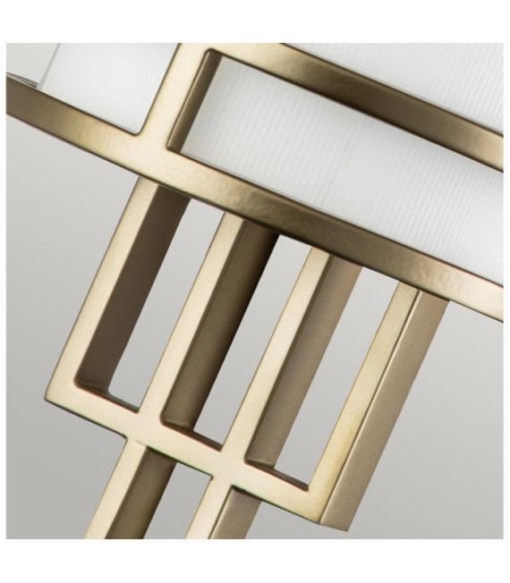 Applique murale Fusion Verre Opale,Acier Laiton naturel peint