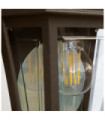 Applique murale extérieur Deco Polycarbonate transparent,aluminium Bronze
