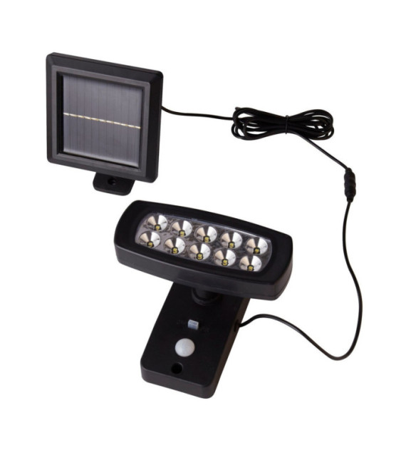 Lampada da parete portatile Solar ABS, Policarbonato Nero satinato