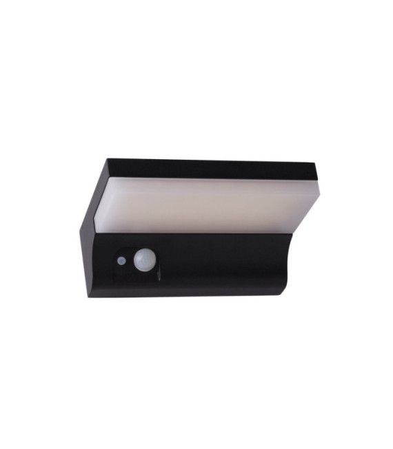 Solar wall light Aluminum, polycarbonate Matt black