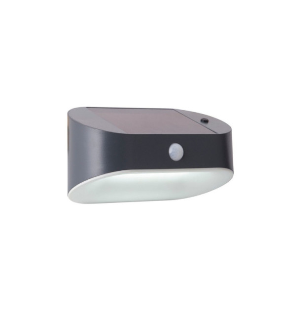 Wall light Solar ABS, Matte Gray Polycarbonate