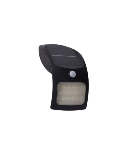Lampada da parete solare ABS, Policarbonato Nero opaco
