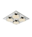 Plafonnier Clarise Acier Argent,Chromé
