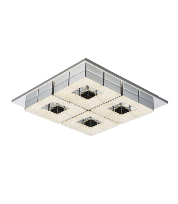 Clarise Ceiling Light Steel Silver, Chrome