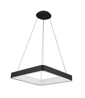 Giacinto LED-Pendelleuchte Acryl, schwarzes Aluminium