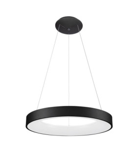 Lampada a sospensione LED Giulia Acrilico, Alluminio nero