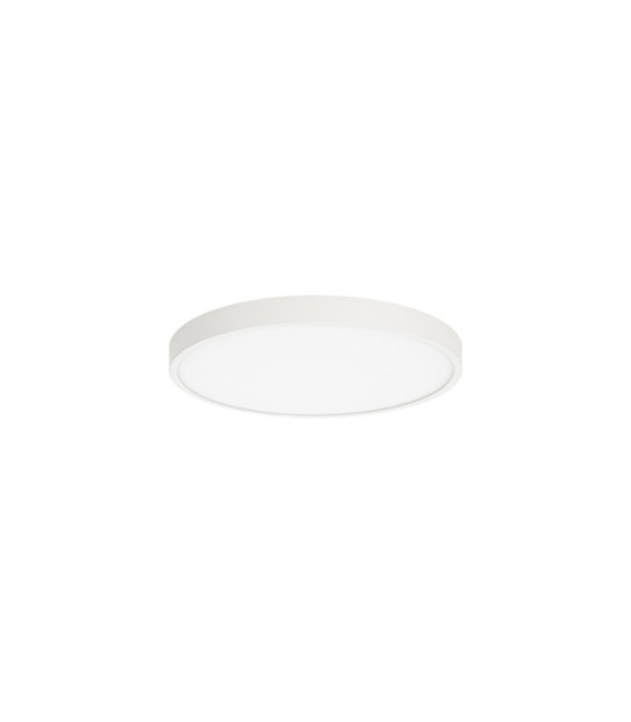 Riberio Lámpara de Techo Plástico, Aluminio Blanco