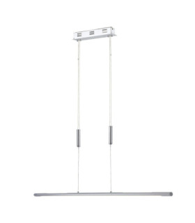 Lámpara colgante LED plateada de aluminio Agapit