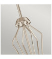 Kichler pendant light Steel, transparent faceted glass, polished nickel aluminum