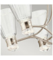 Kichler pendant light Steel, transparent faceted glass, polished nickel aluminum