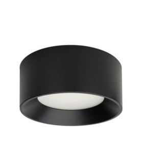 Lampada da soffitto Sirius in plastica nera
