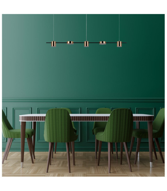Remdal pendant light Plastic, steel, aluminum Brass