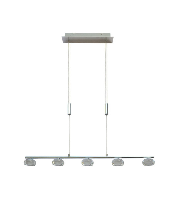 Lampada a sospensione Steven Lega metallica cromata
