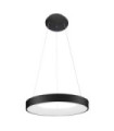 Giulia LED pendant light Acrylic, Black aluminum