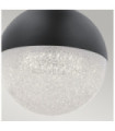 Suspension Kichler Fer,acrylique avec puce de zircone,aluminium Noir mat
