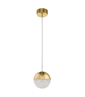 Kichler pendant light Iron, acrylic with zirconia chip, aluminum Champagne gold