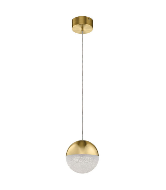Kichler Pendelleuchte Eisen, Acryl mit Zirkonia-Chip, Aluminium Champagnergold