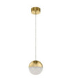 Kichler pendant light Iron, acrylic with zirconia chip, aluminum Champagne gold