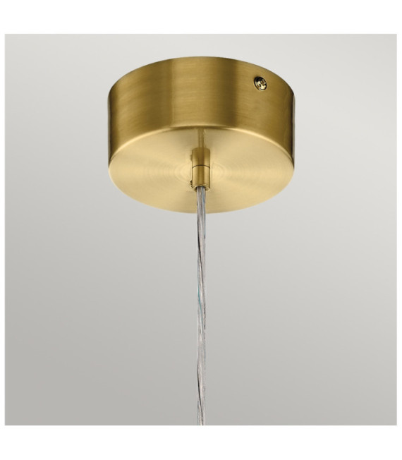 Lámpara colgante Kichler Hierro, acrílico con chip de circonita, aluminio Oro champán