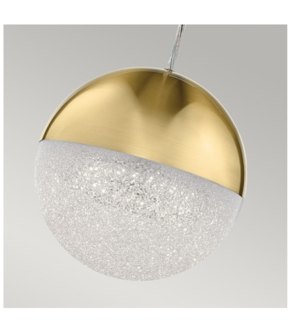 Suspension Kichler Fer,acrylique avec puce de zircone,aluminium L'or champenois