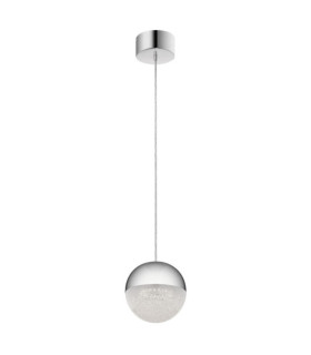 Lámpara colgante Kichler Hierro, acrílico con chip de circonita, aluminio Cromo pulido
