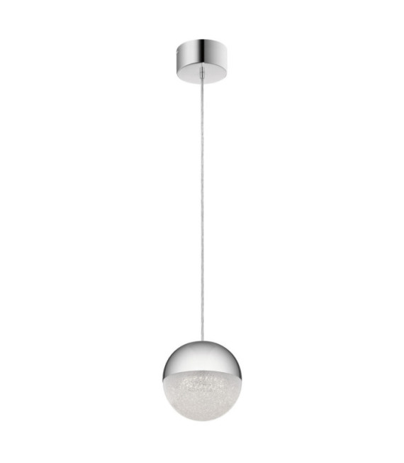 Lampada a sospensione Kichler Ferro, acrilico con scheggia di zirconio, alluminio Cromo lucido
