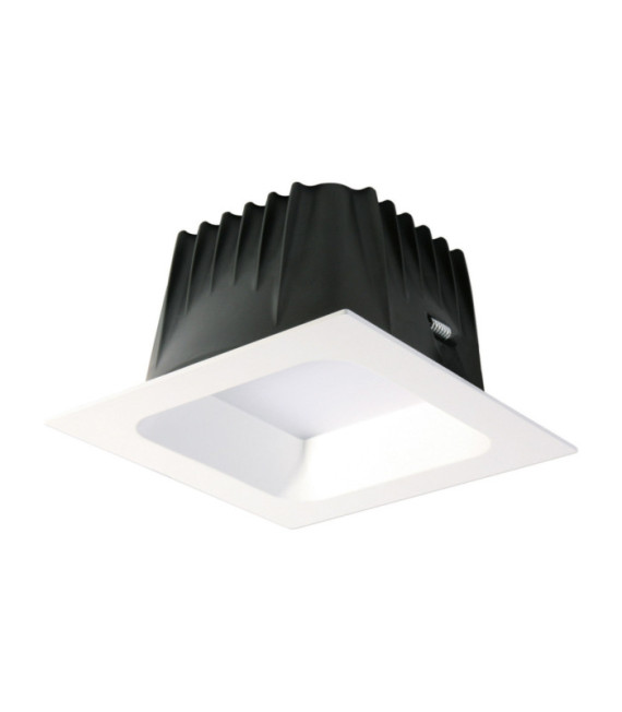 Plafoniera Rossi in alluminio bianco