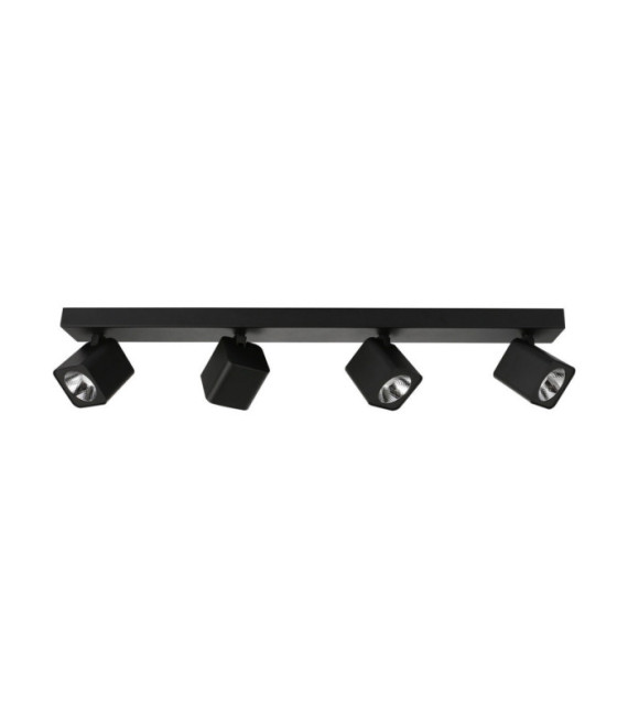 Barre de spots Aveiro Acier,Aluminium Noir