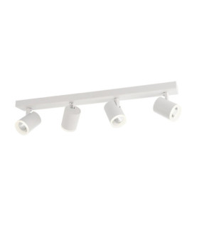 Helvia spotlight bar Plastic, steel, aluminum White