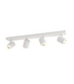 Helvia spotlight bar Plastic, steel, aluminum White