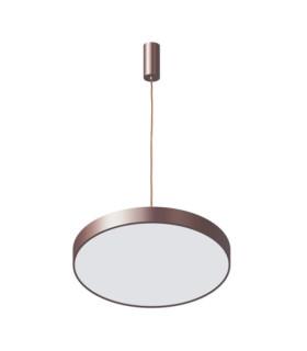 Lampada a sospensione LED orbitale Acrilico, lega metallica Marrone, Caffè