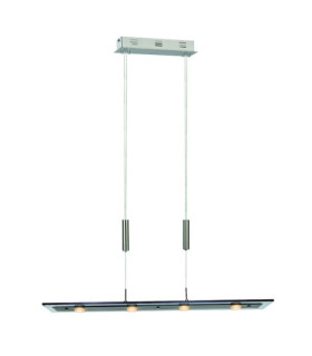 Savio pendant light Glass, metal alloy Black, Chrome