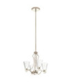 Kichler pendant light Steel, transparent faceted glass, polished nickel aluminum