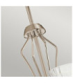 Kichler pendant light Steel, transparent faceted glass, polished nickel aluminum