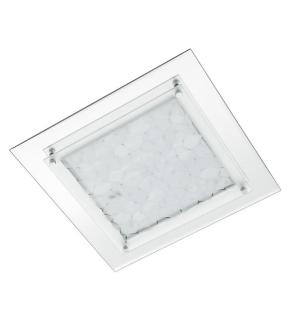 Plafonnier Penate Verre,alliage métallique Chrome